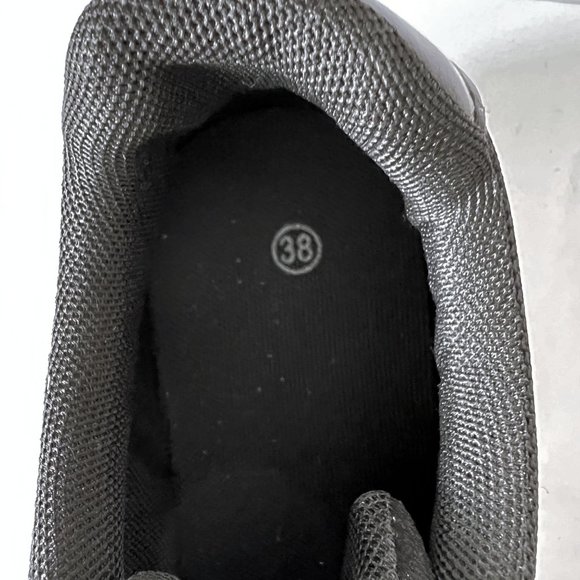 NEW! Black Wedge Slip On Sneakers, Size 38 - Picture 8 of 10